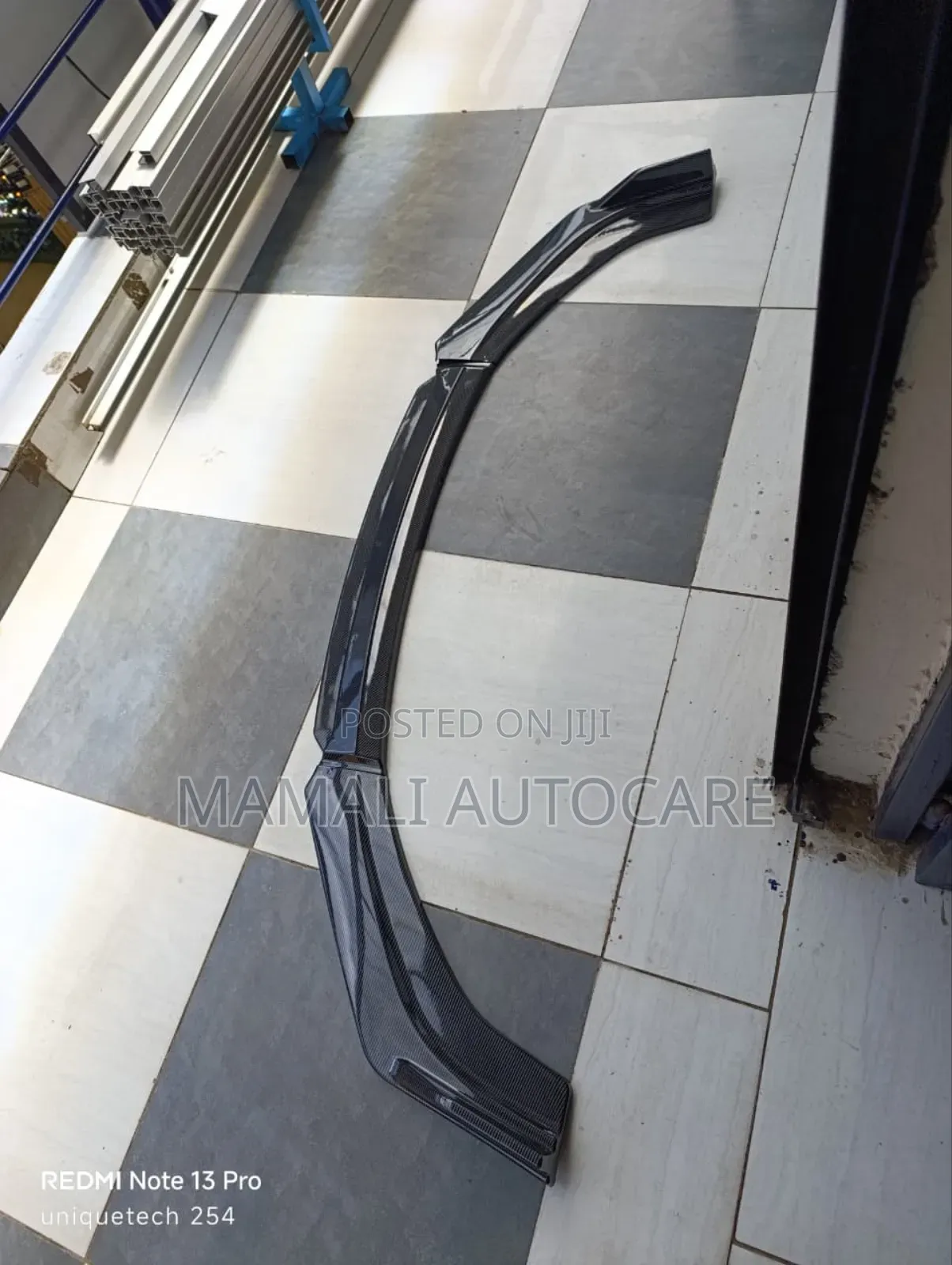 Carbon Fibre Look Universal Front Bumper Lip Protector Trim