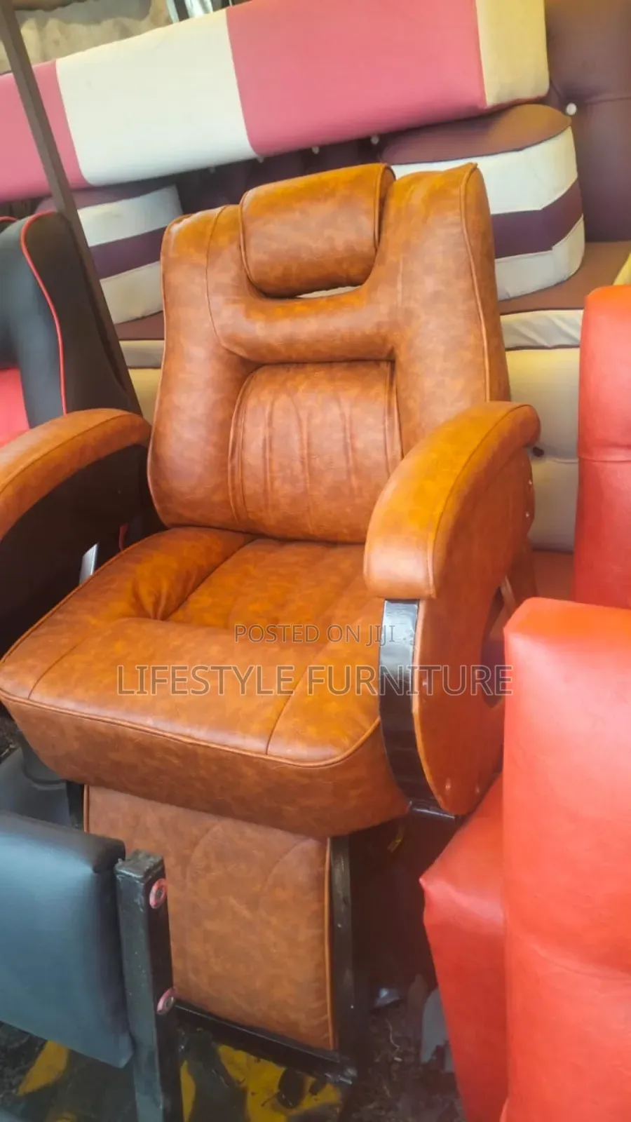 Brown Executive Barber Seats