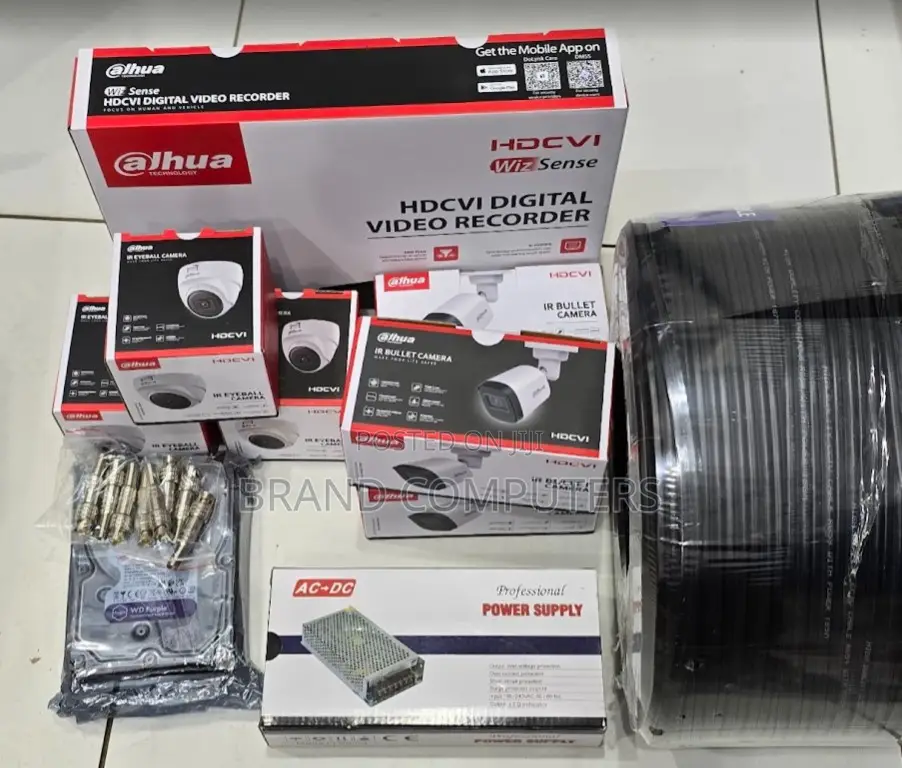Dahua CCTV Camera Set 8 Full Package Kit 1080p Dahua CCTV Package