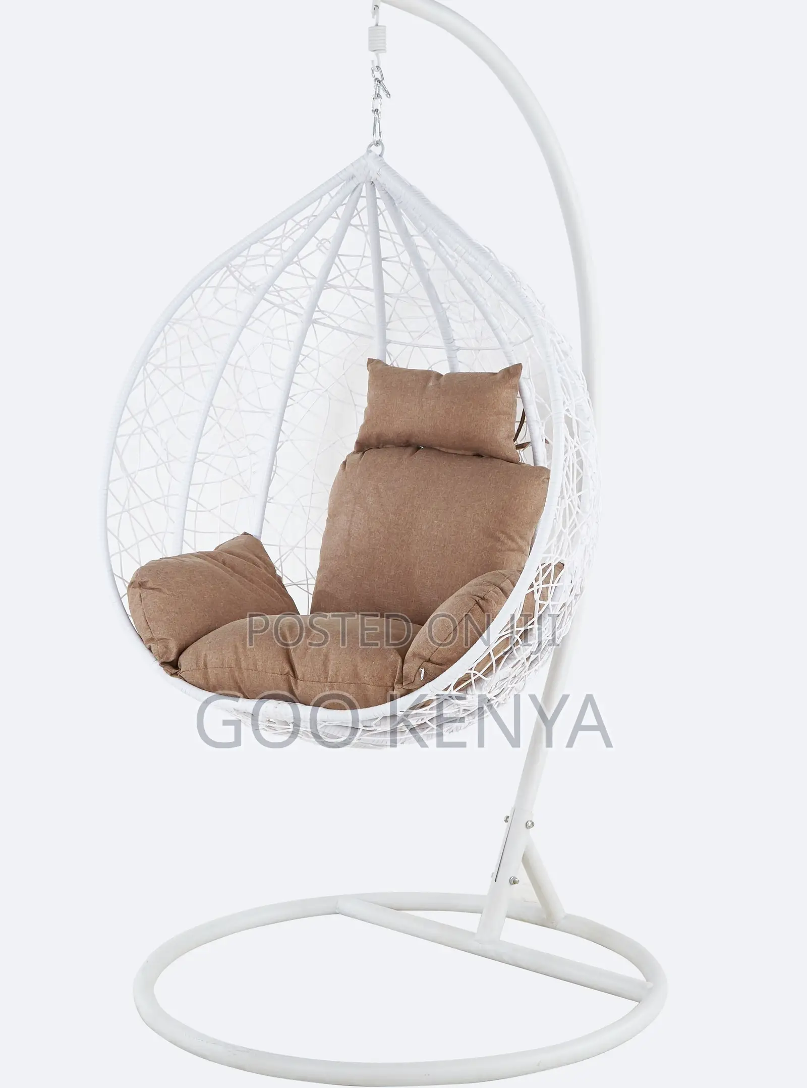 Home Chair; Indoor/Outdoor Egg Chair With Rattan Weave and Stand