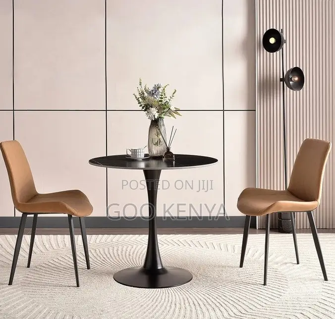 Home Table; Outdoor Balcony Table With Sturdy Horn Footstand Design