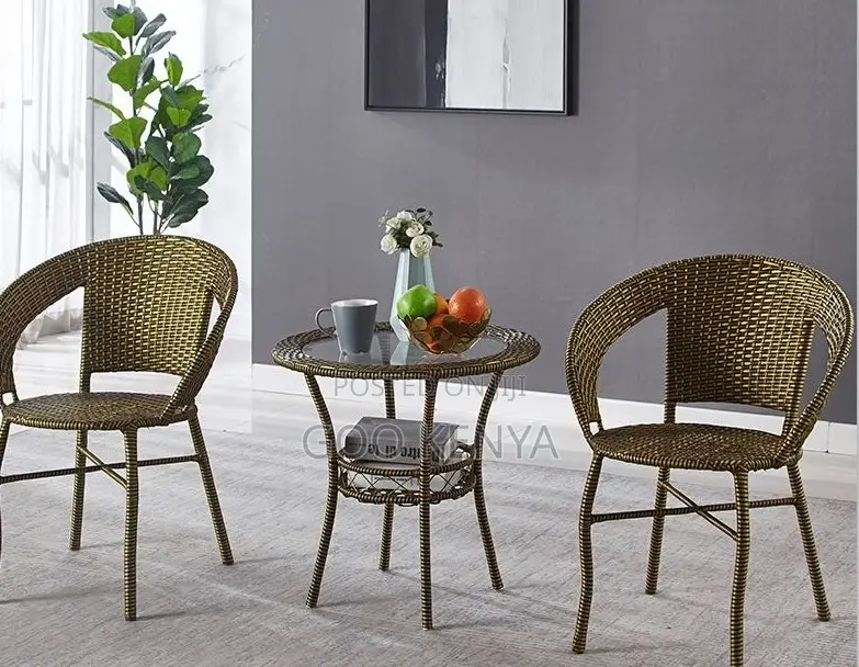 Home Dining Set; Budget-Friendly Patio 2-Seater Set for Backyard