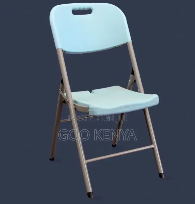 Home Chair; Event-Ready Plastic Folding Chair With Metal Frame
