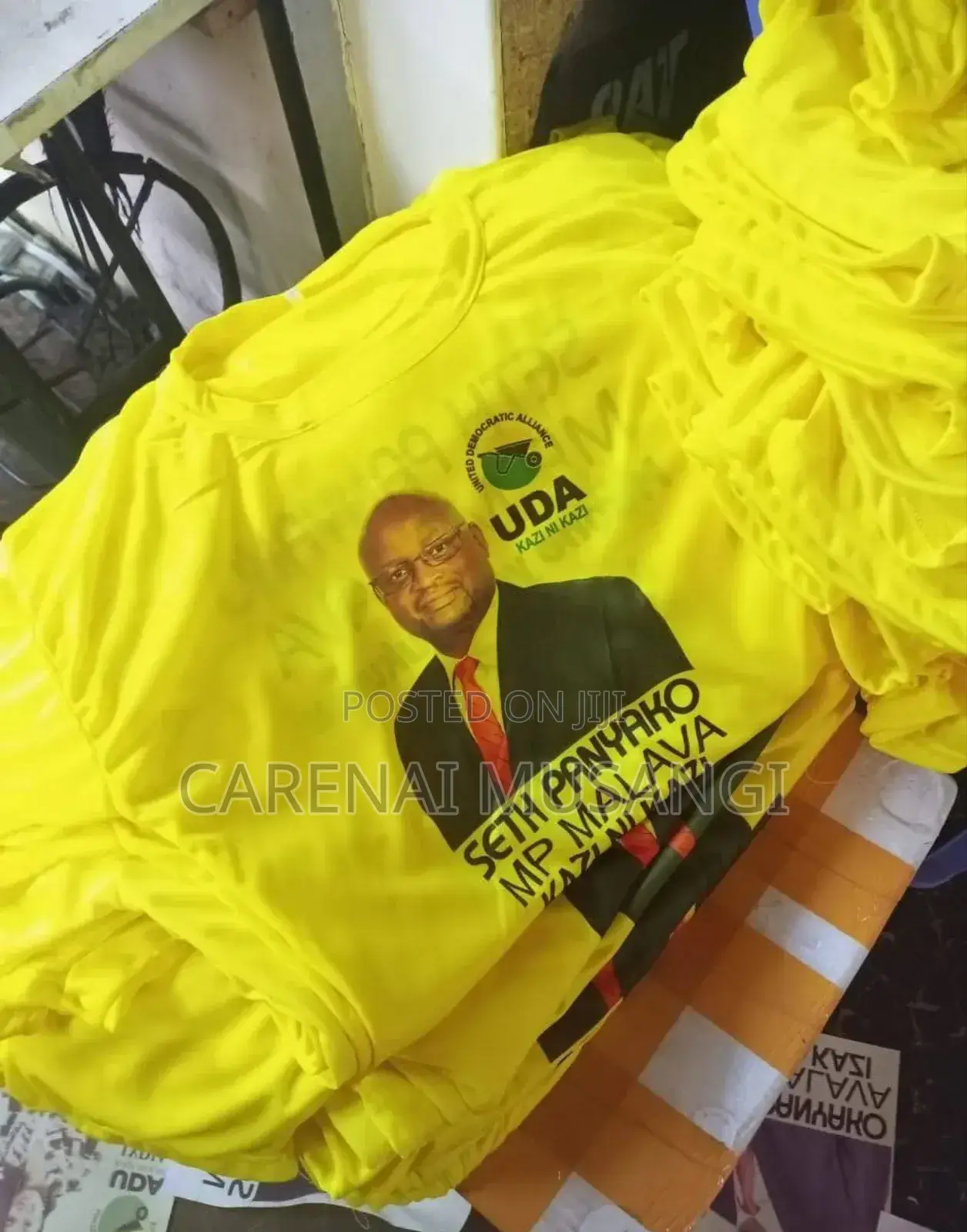 Yellow Polyester Promotion T-Shirts