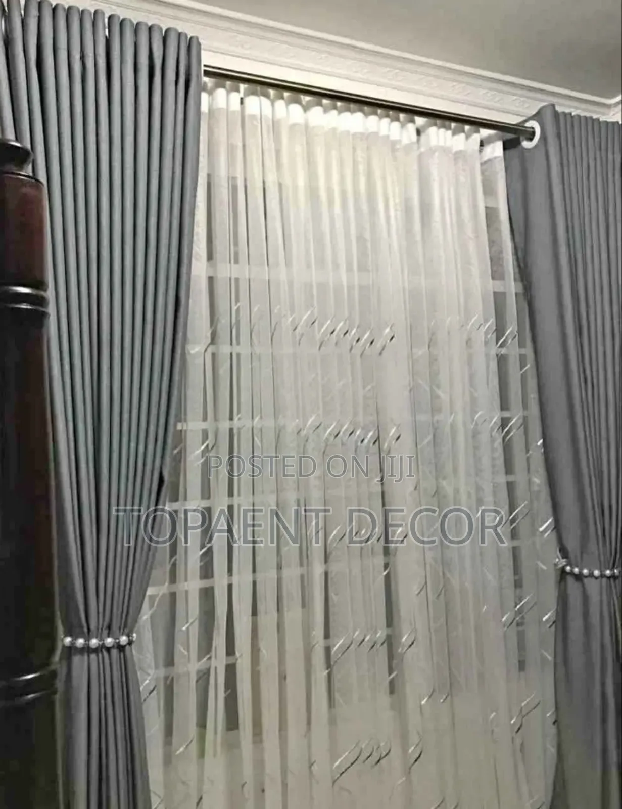 Light Grey Window Luxury With Drapes