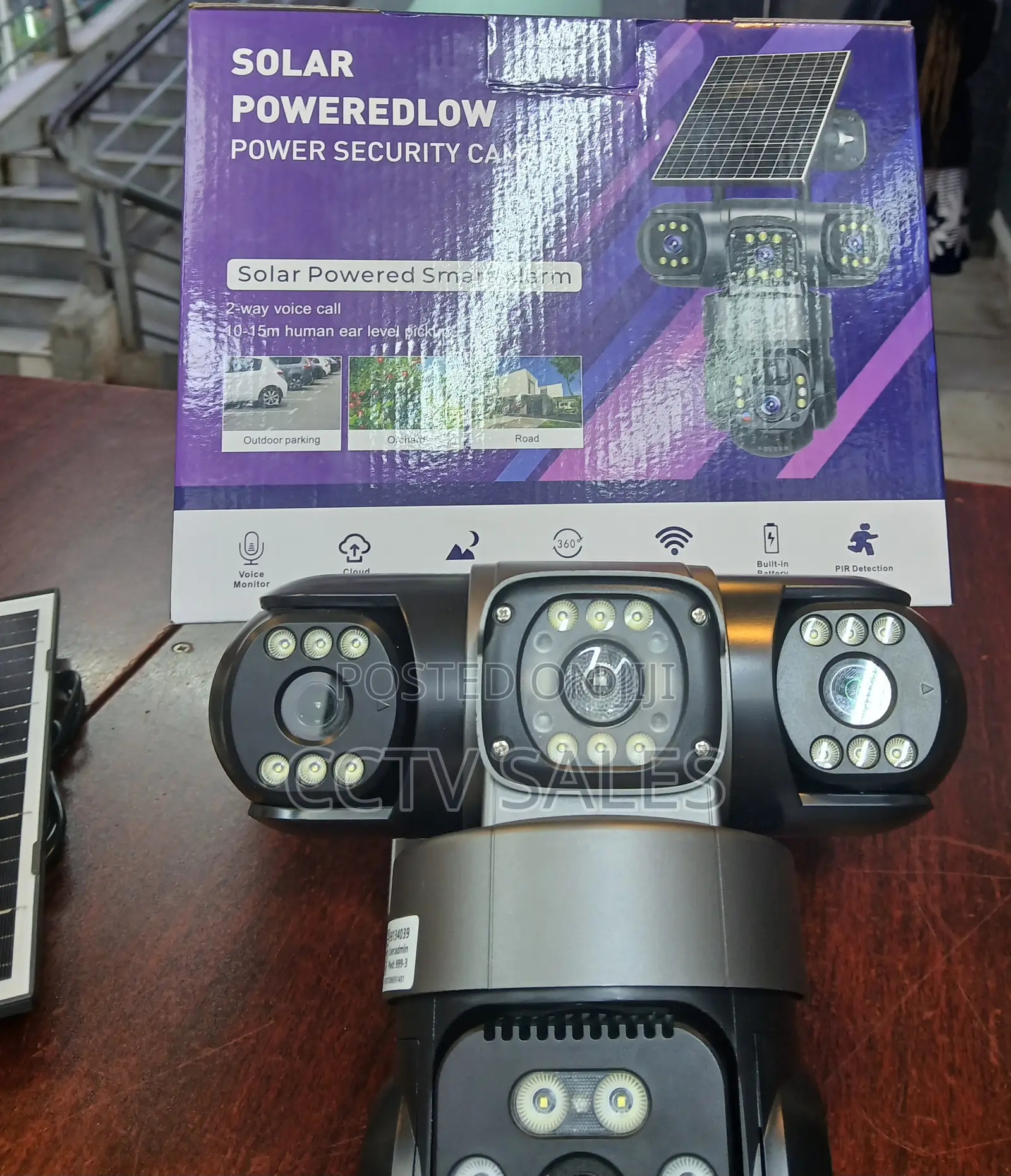 4g CCTV Camera 3 Lens 4g Waterproof CCTV Camera