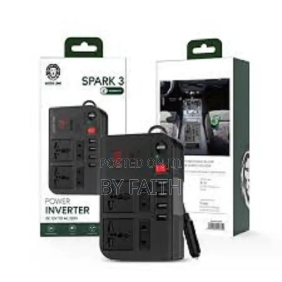 Multifunction Car Inverter 12v/24v. 200w/400w With 6usb Charging Ports