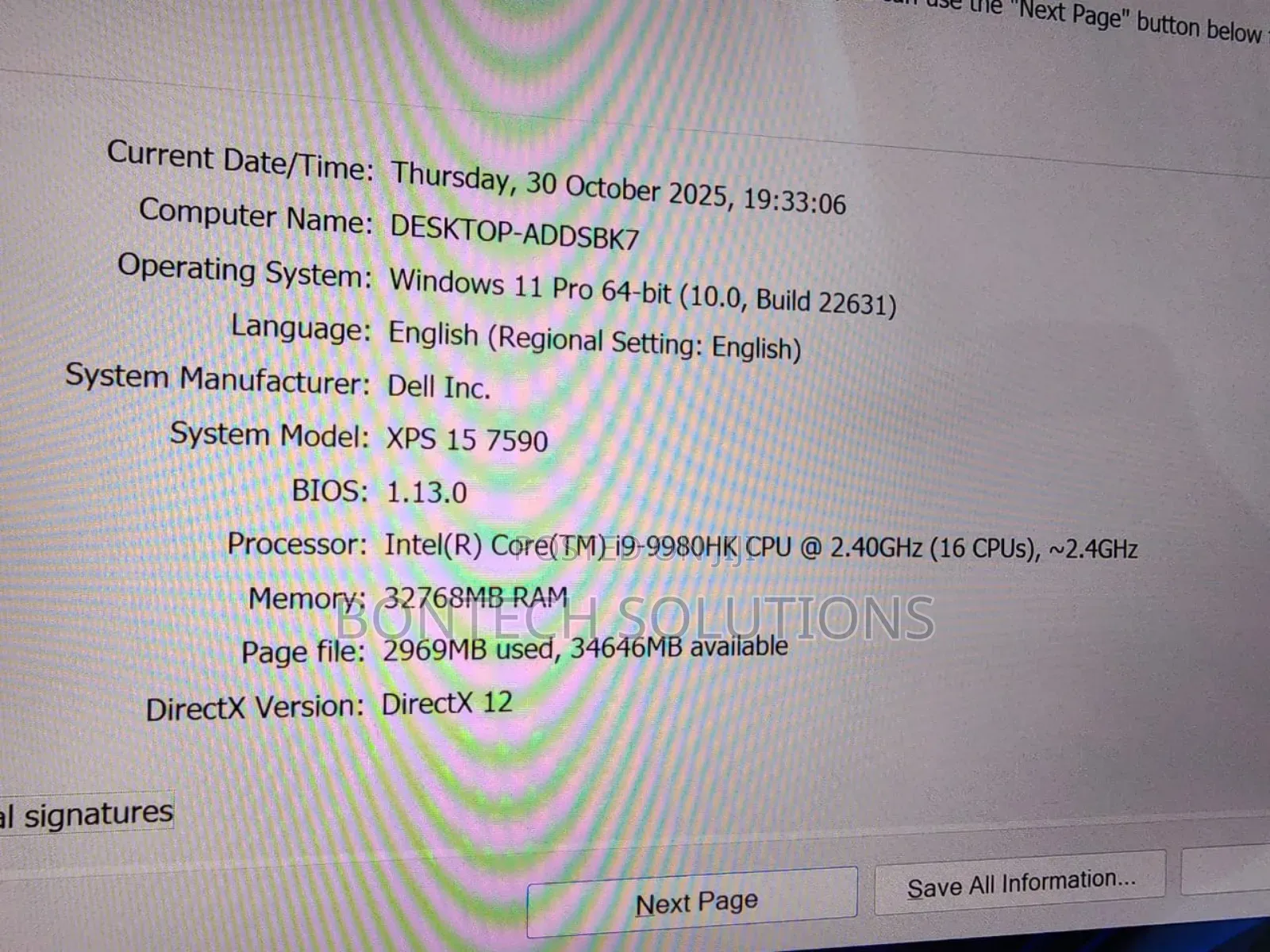 Laptop Dell XPS 15 9570 32GB Intel Core I9 SSD 512GB