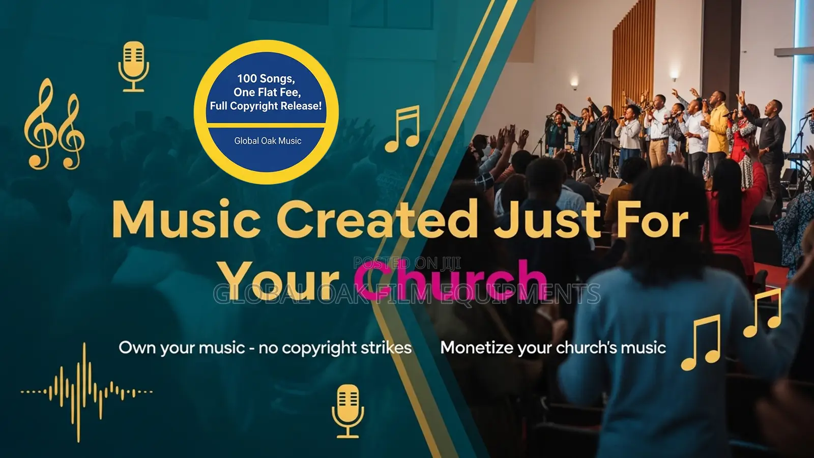 100 Songs, One Flat Fee. Music Created Just for Your Church. Act Now!
