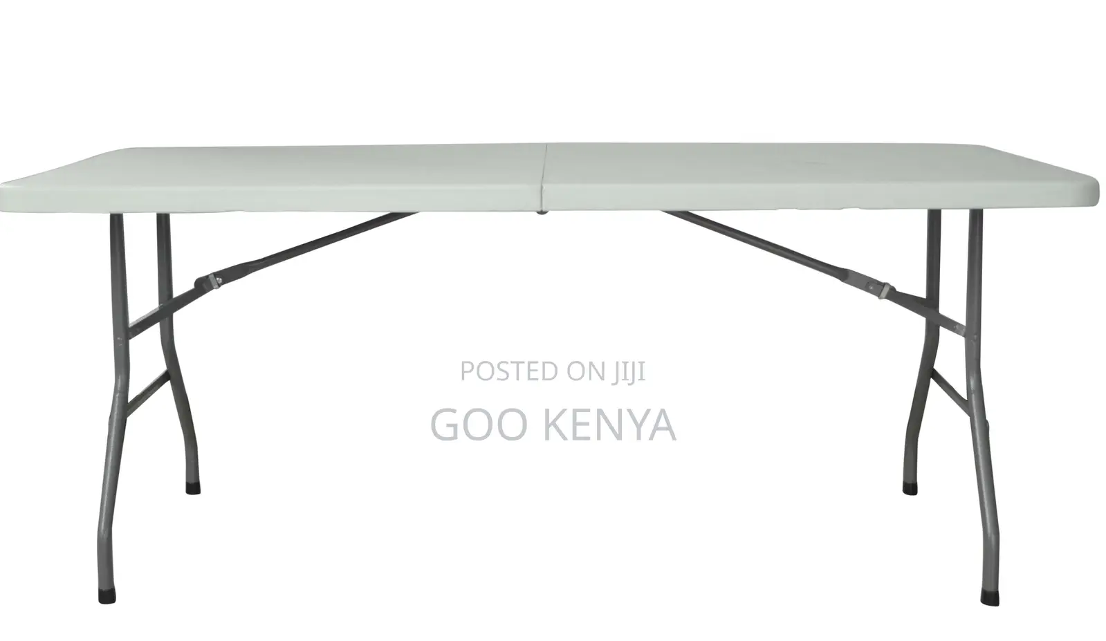 Home Outdoor Table; White Plastic Foldable Table for Garden and Events