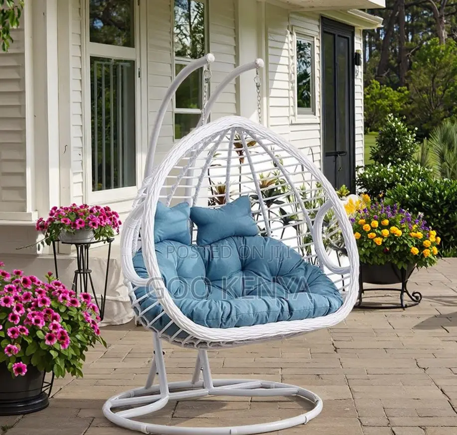 Home Chair; Double Hanging Bird’S Nest Chair for Courtyard and Garden