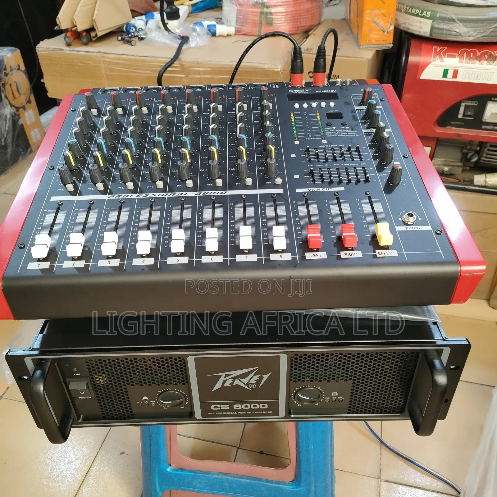 8 Channels Powered Mixer Usb/Bluetooth Enabled Peavey 6000 Amplifier