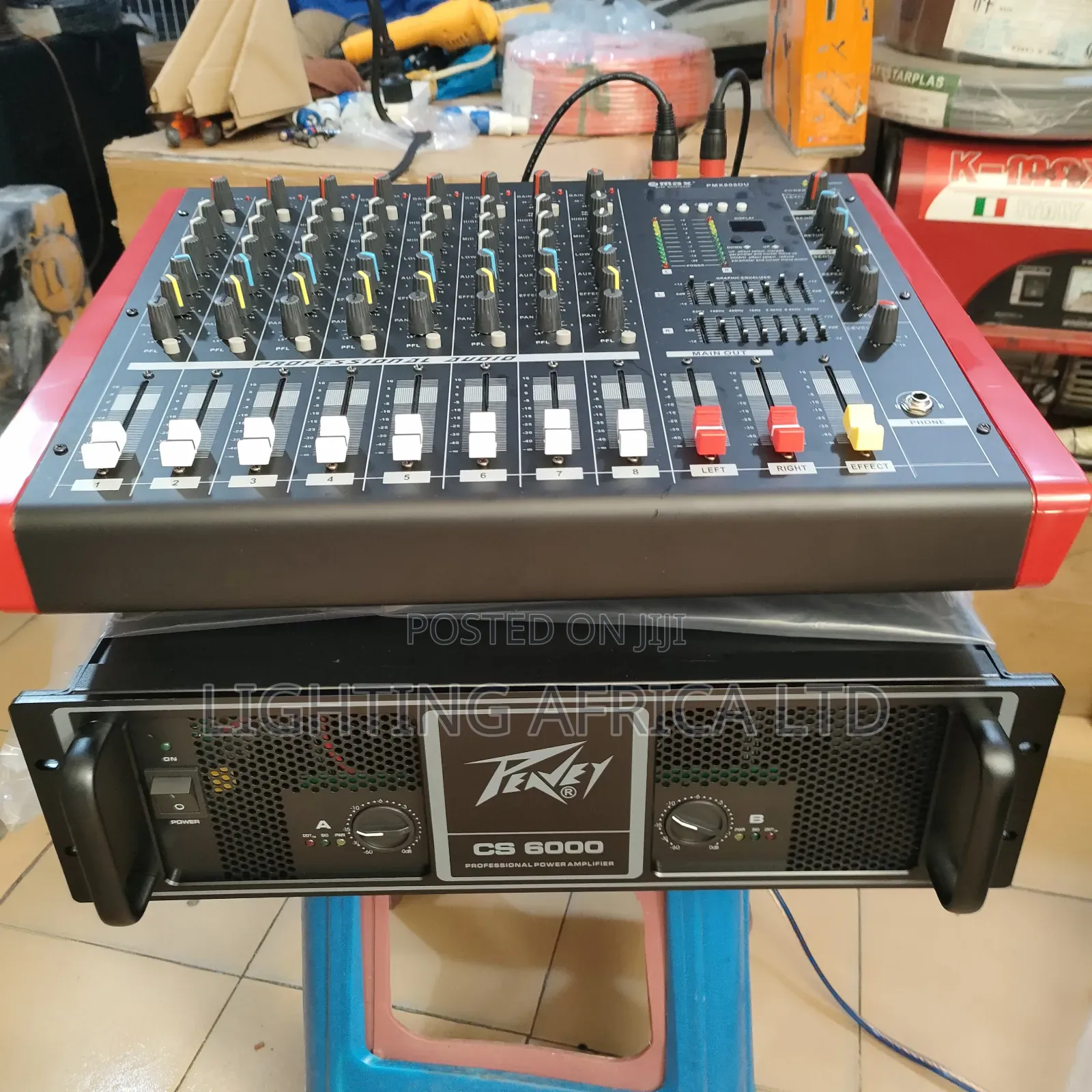 8 Channels Powered Mixer Usb/Bluetooth Enabled Peavey 6000 Amplifier