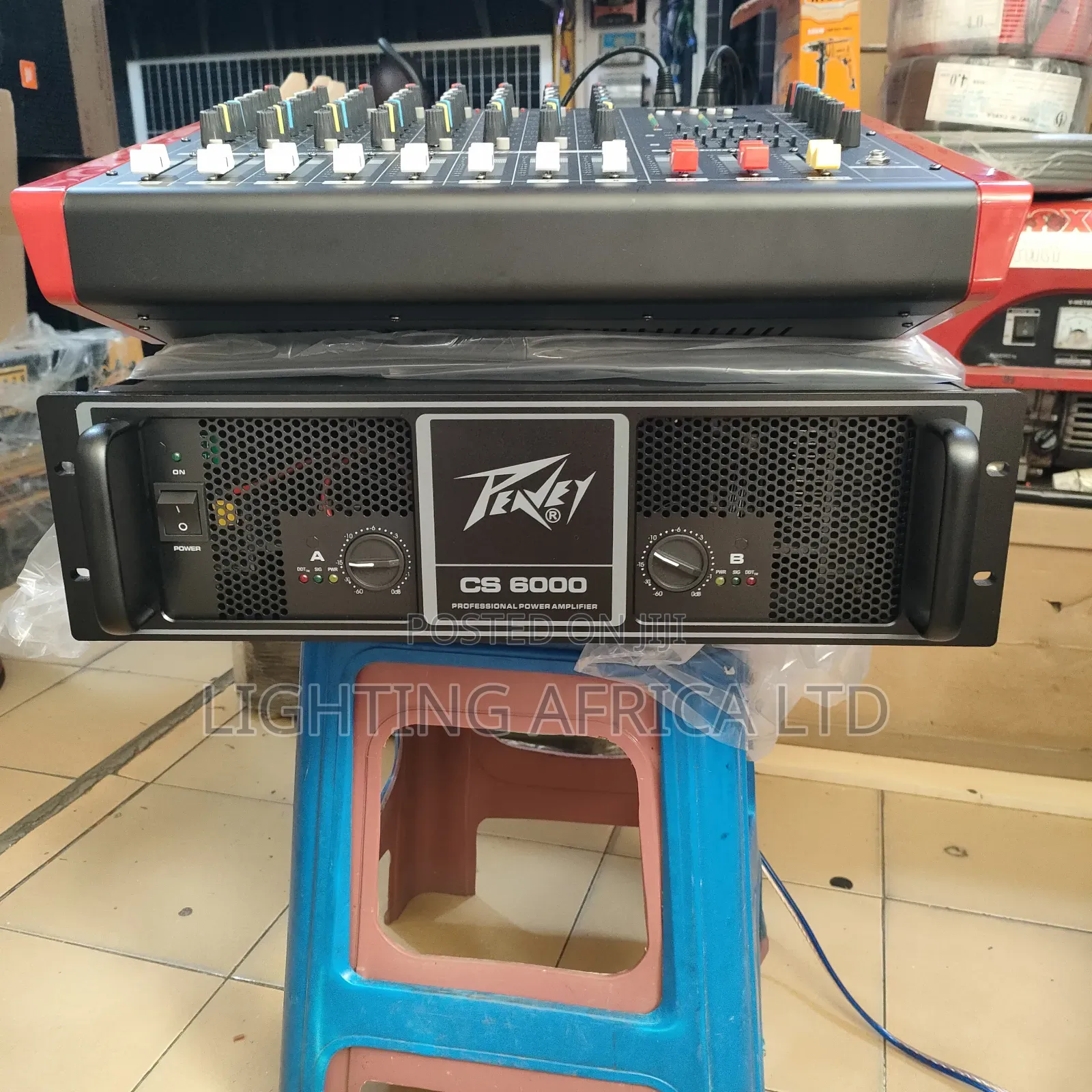 8 Channels Powered Mixer Usb/Bluetooth Enabled Peavey 6000 Amplifier
