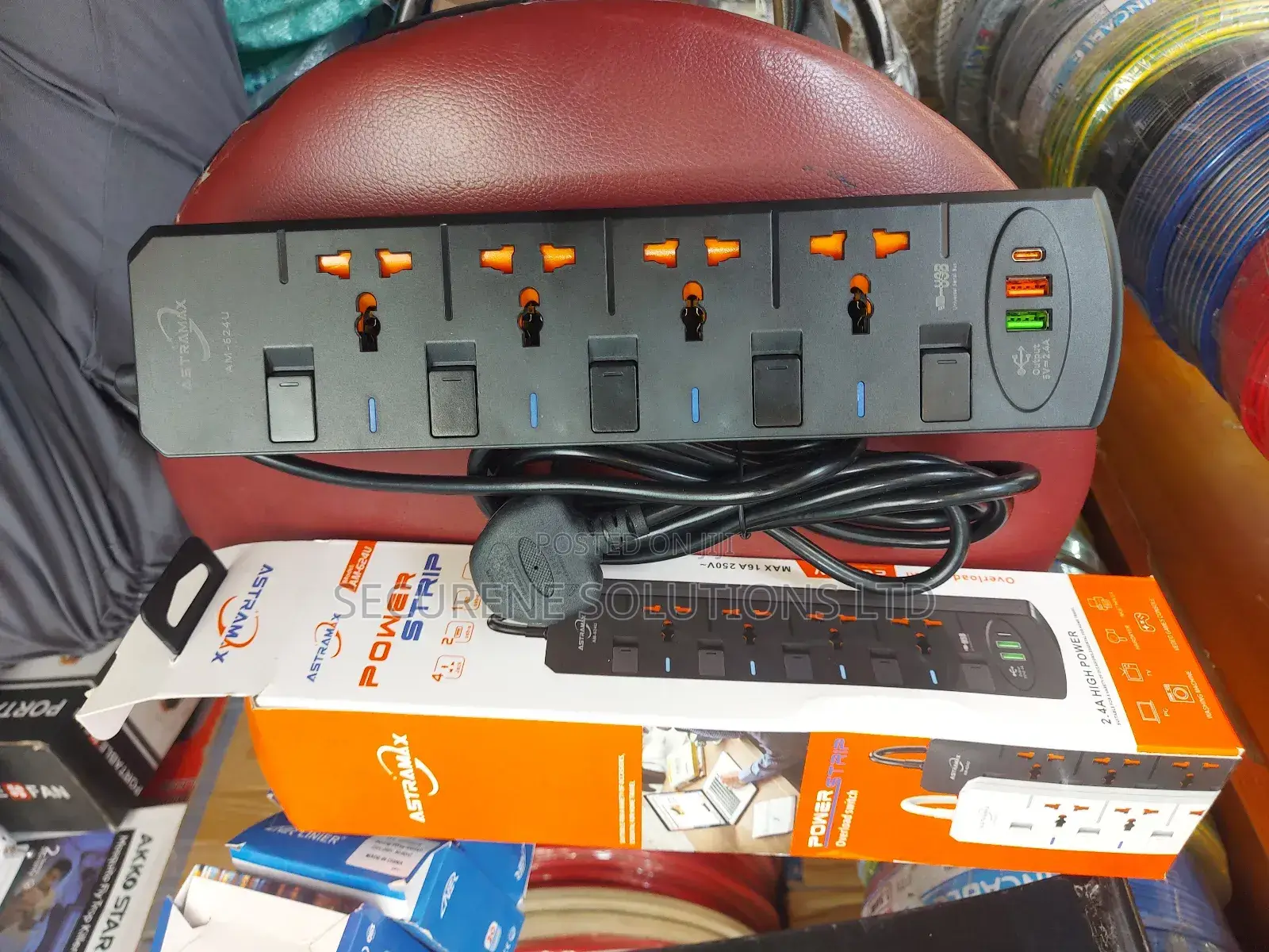 Astramax Power Strip Multi-Socket Extension Model Am-624u.