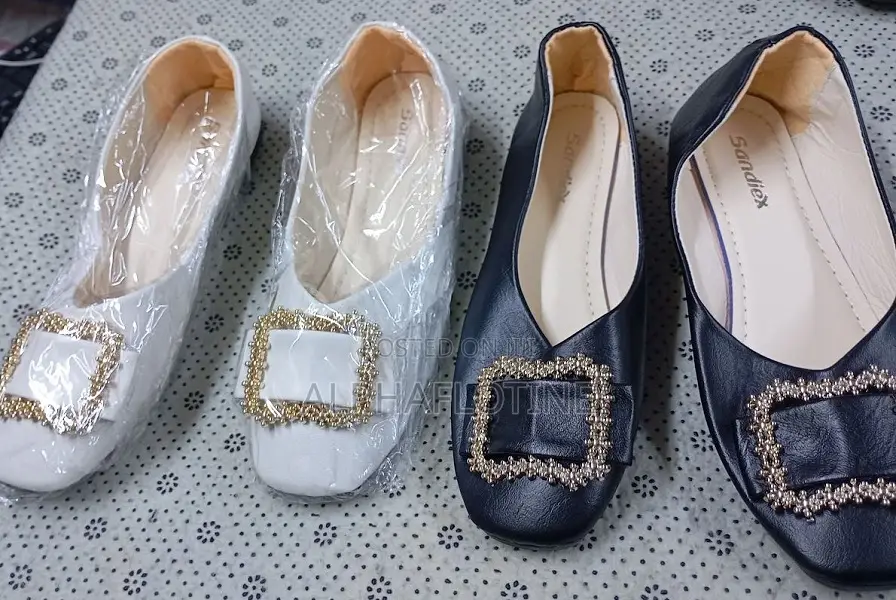 Square Head Buckle Womens Shoes ,Premium Comfort Flat Shoes