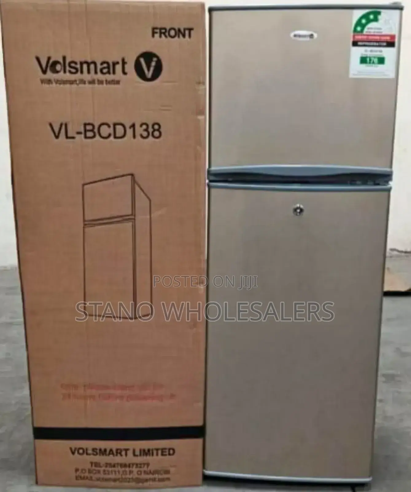 Top Mounted Freezer 138ltrs Volsmart Fridge