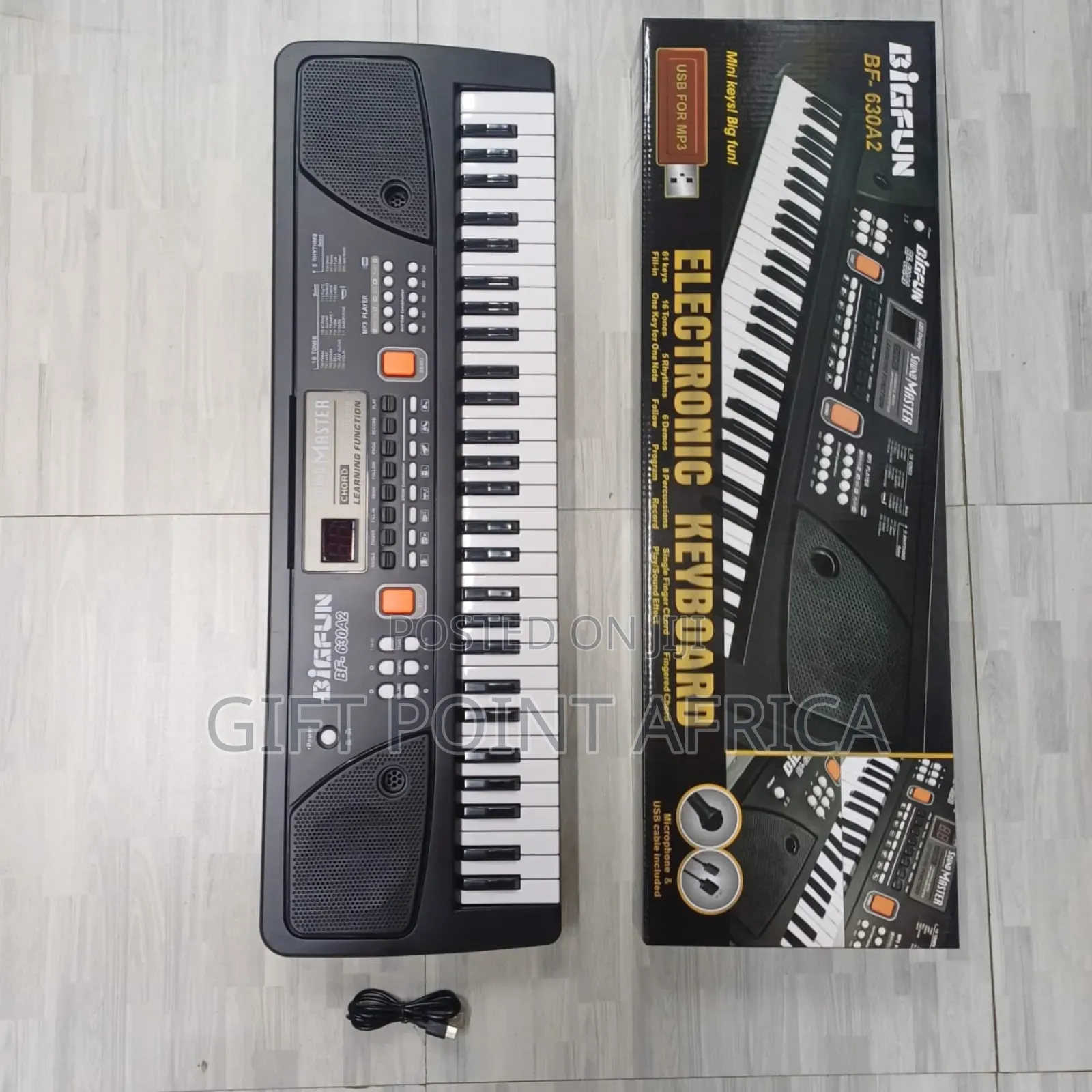 Electric 61 Keys Piano  With Free Microphone For Kids