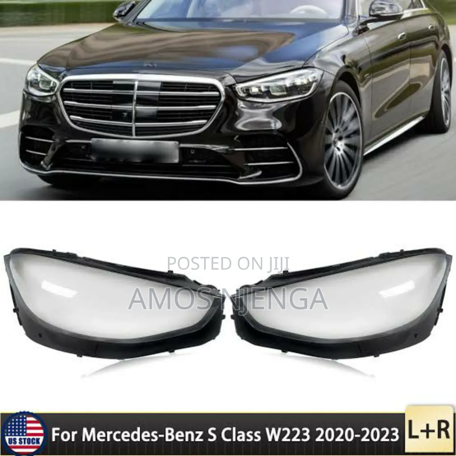 Mercedes Benz S Class W223,S320,S450 Headlight Lens