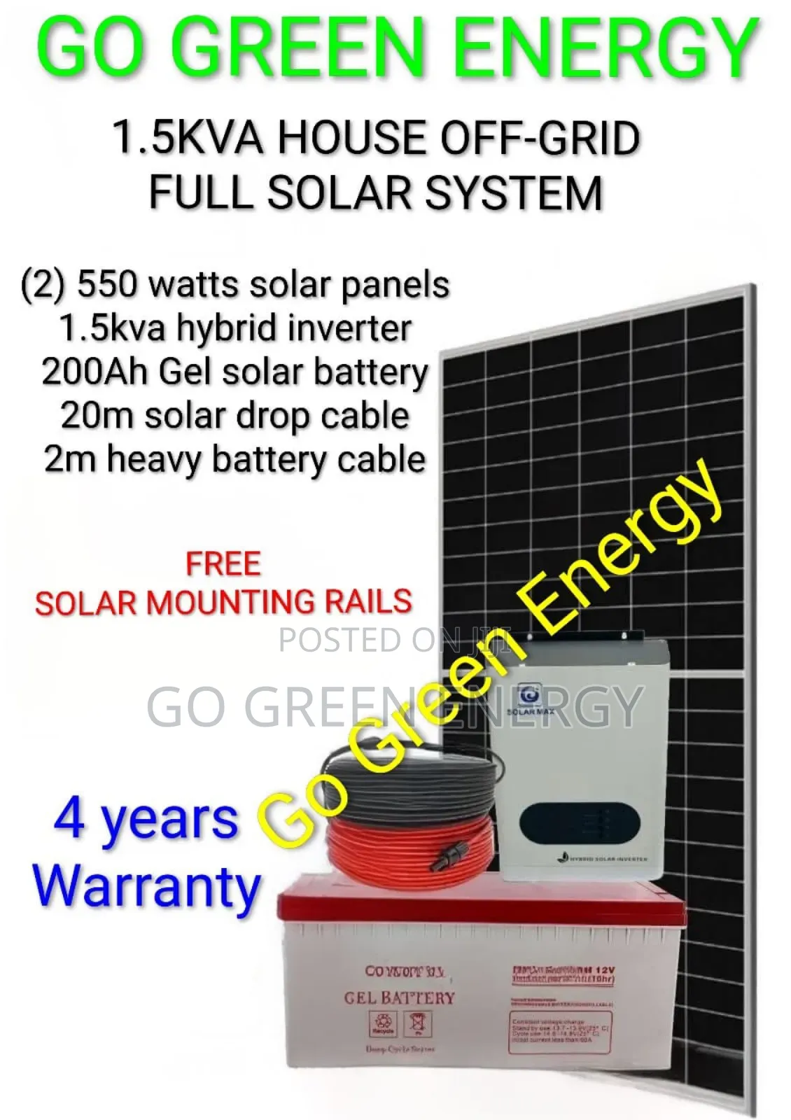 1.5kva Full House Solar System