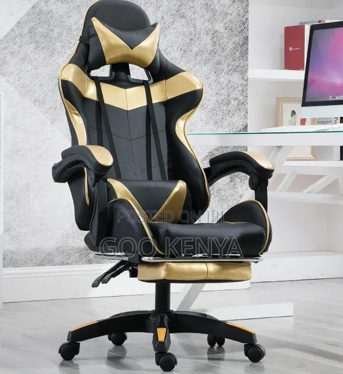 Office Chair; Professional Racing Gamer Chair With Adjustable Recline