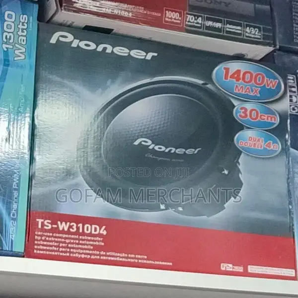 Pioneer Ts-A30s4 1400 Watts 12-Inch a-Series Deep Bass Subwoofer
