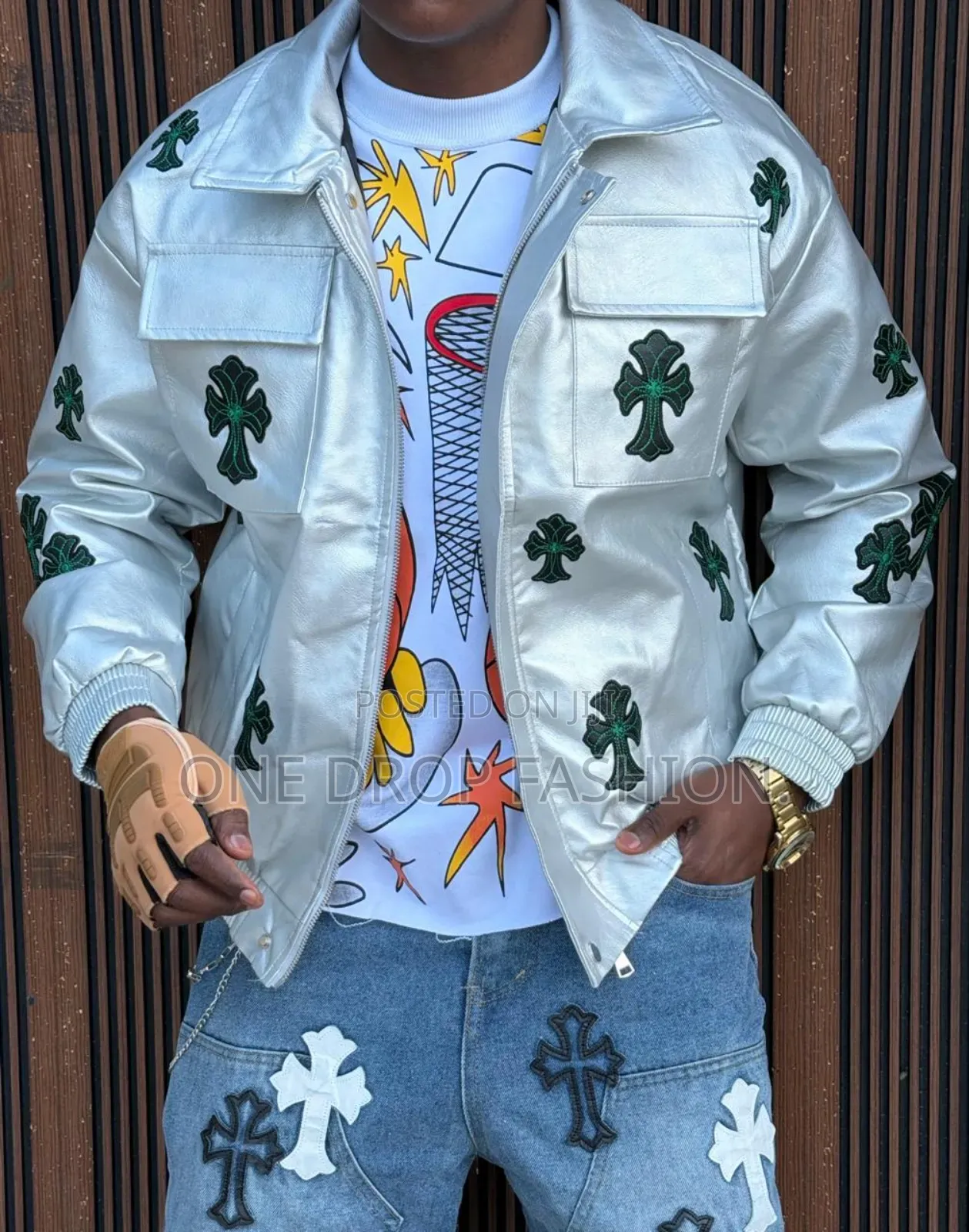 Chrome Leather Designer Jacketz