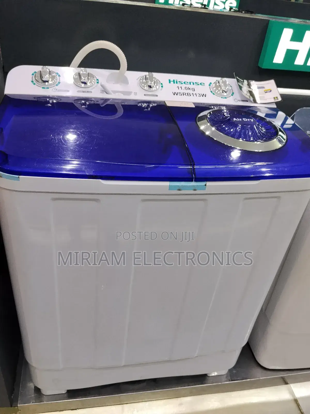 Hisense 11kg Wsrb113w Twin Tub Washing Machine