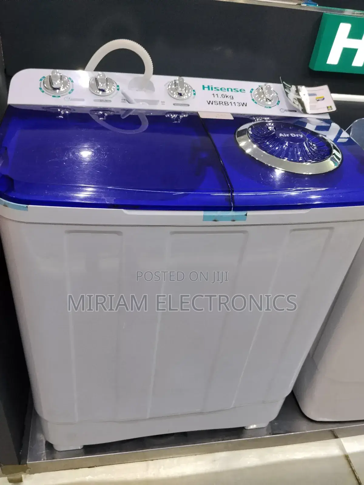 Hisense 11kg Wsrb113w Twin Tub Washing Machine