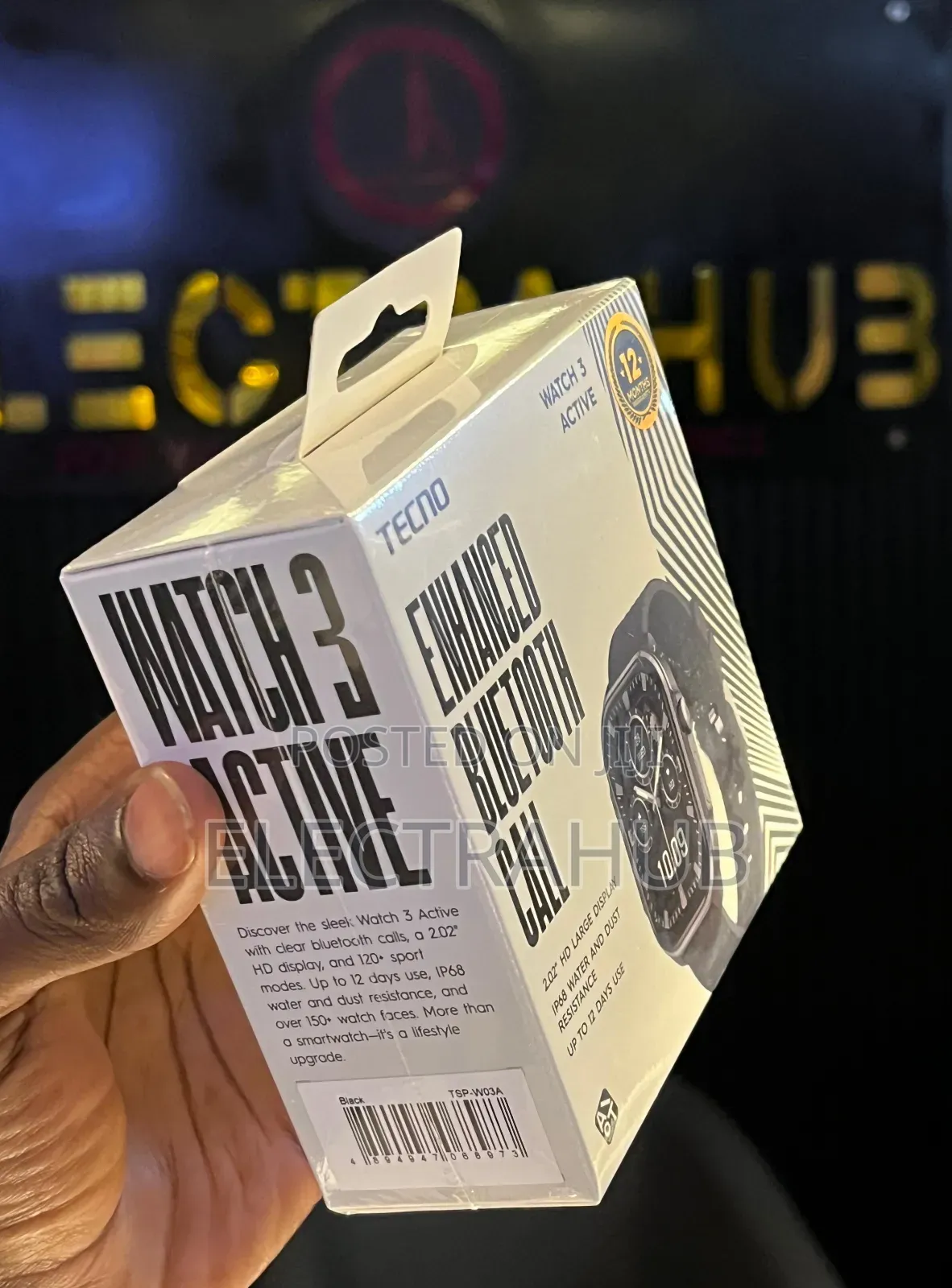 Tecno Watch 3 Active Brand New Sealed