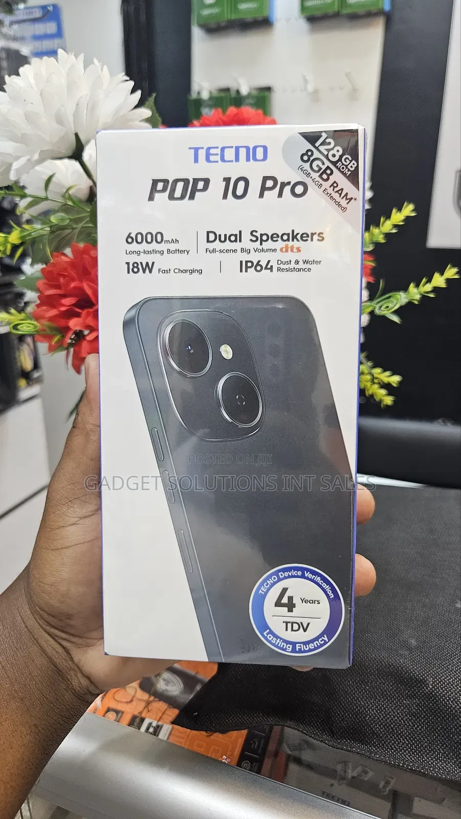 New Tecno Pop 10 Pro 128 GB Black