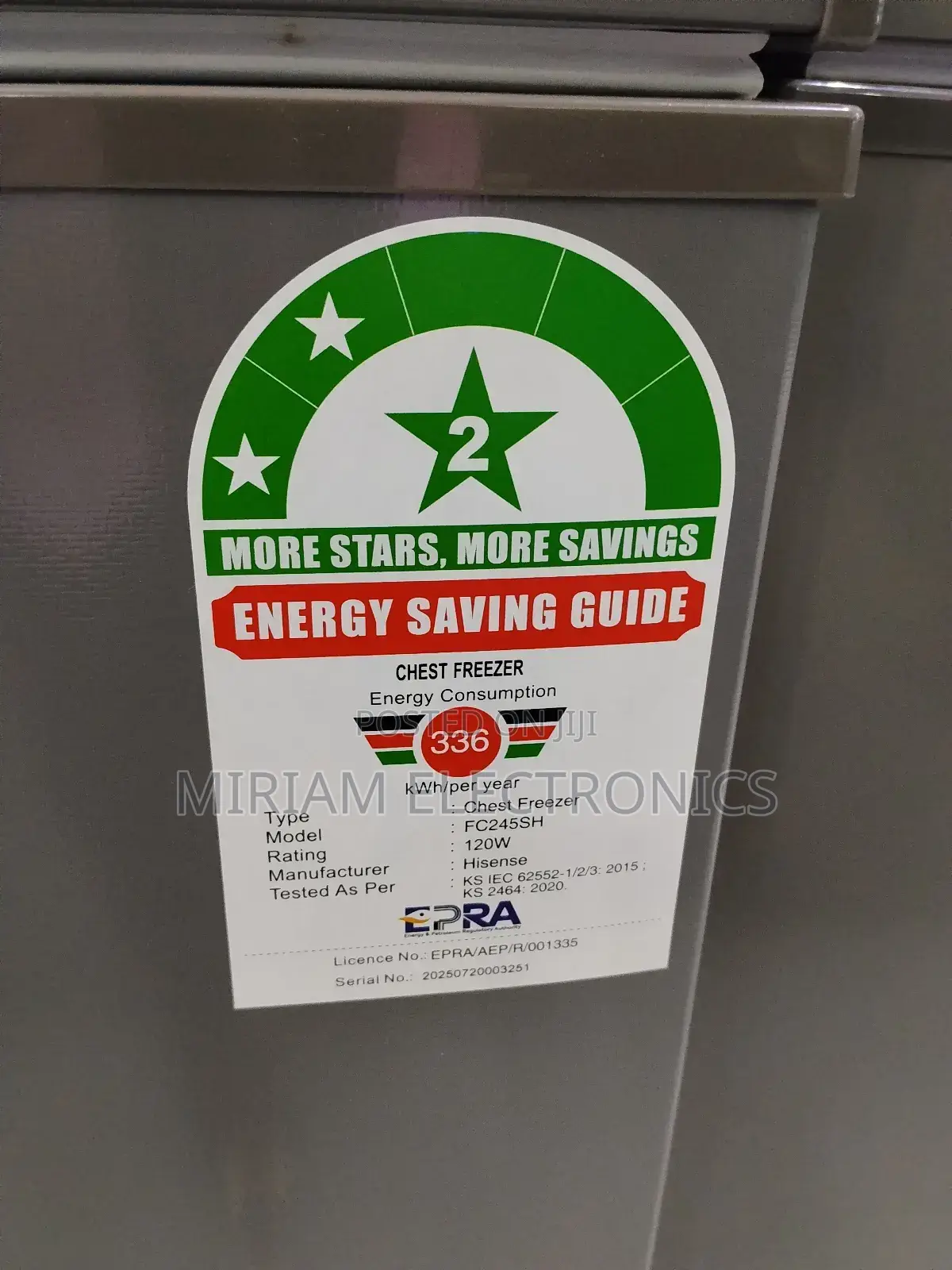 Hisense Fc245sh 249l Chest Freezer