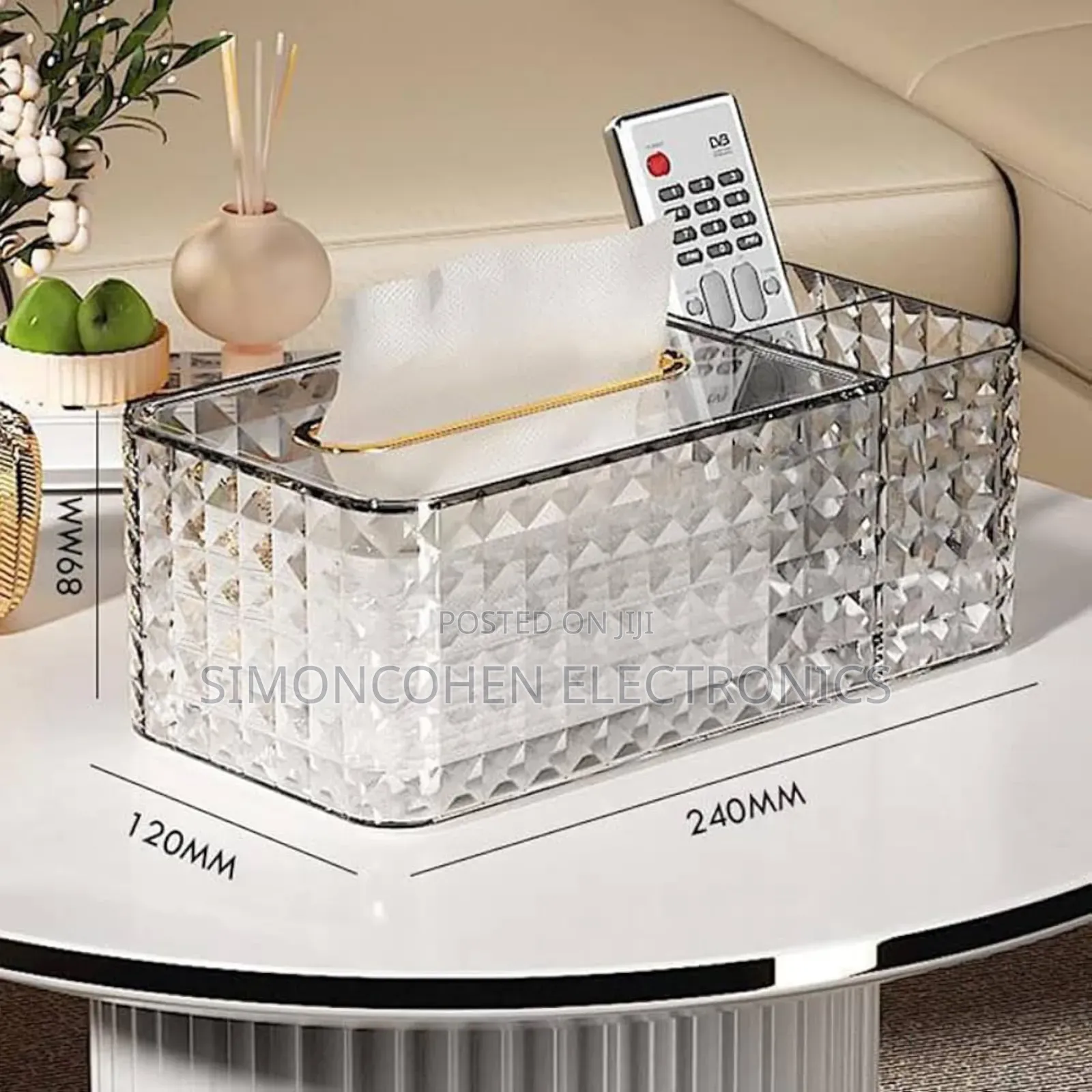 Spring Fitted Acrylic 3 Slot Serviet Holder