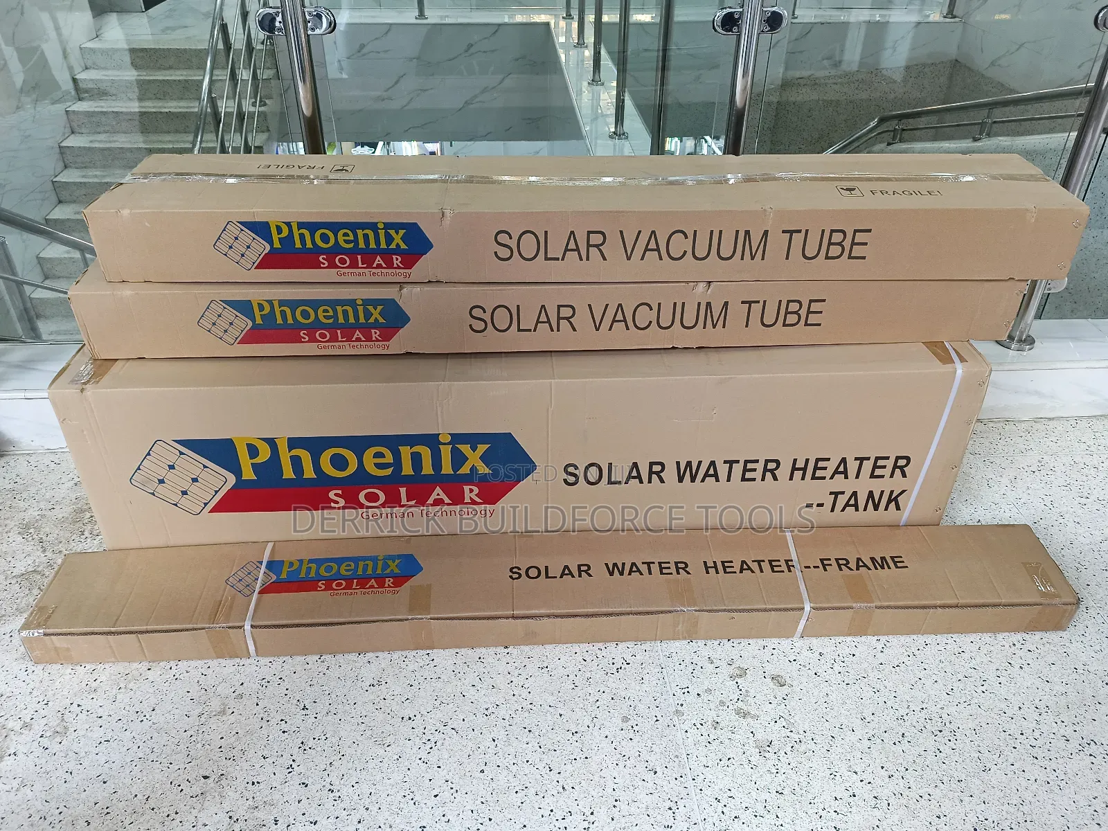 Phoenix 200l Non Pressurized Vacuum Tube Solar Water Heaters