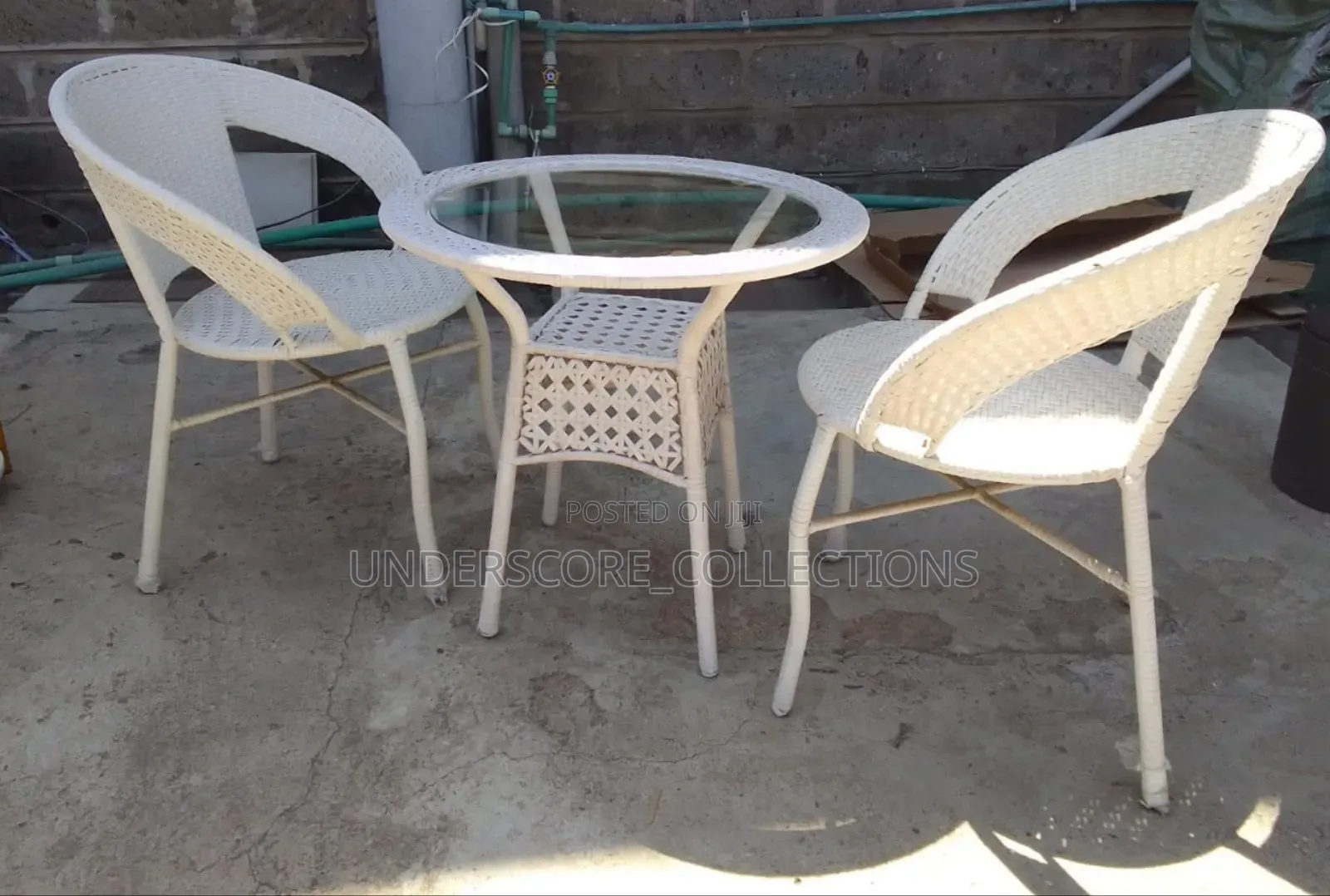 Executive Two Seater Balcony Set-White