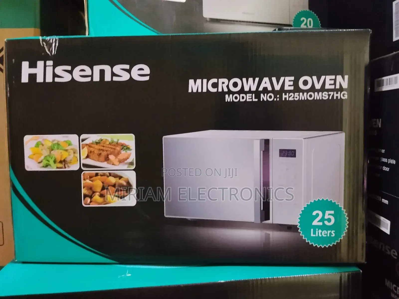 Hisense 25l Digital Microwave With Grill H25momws7