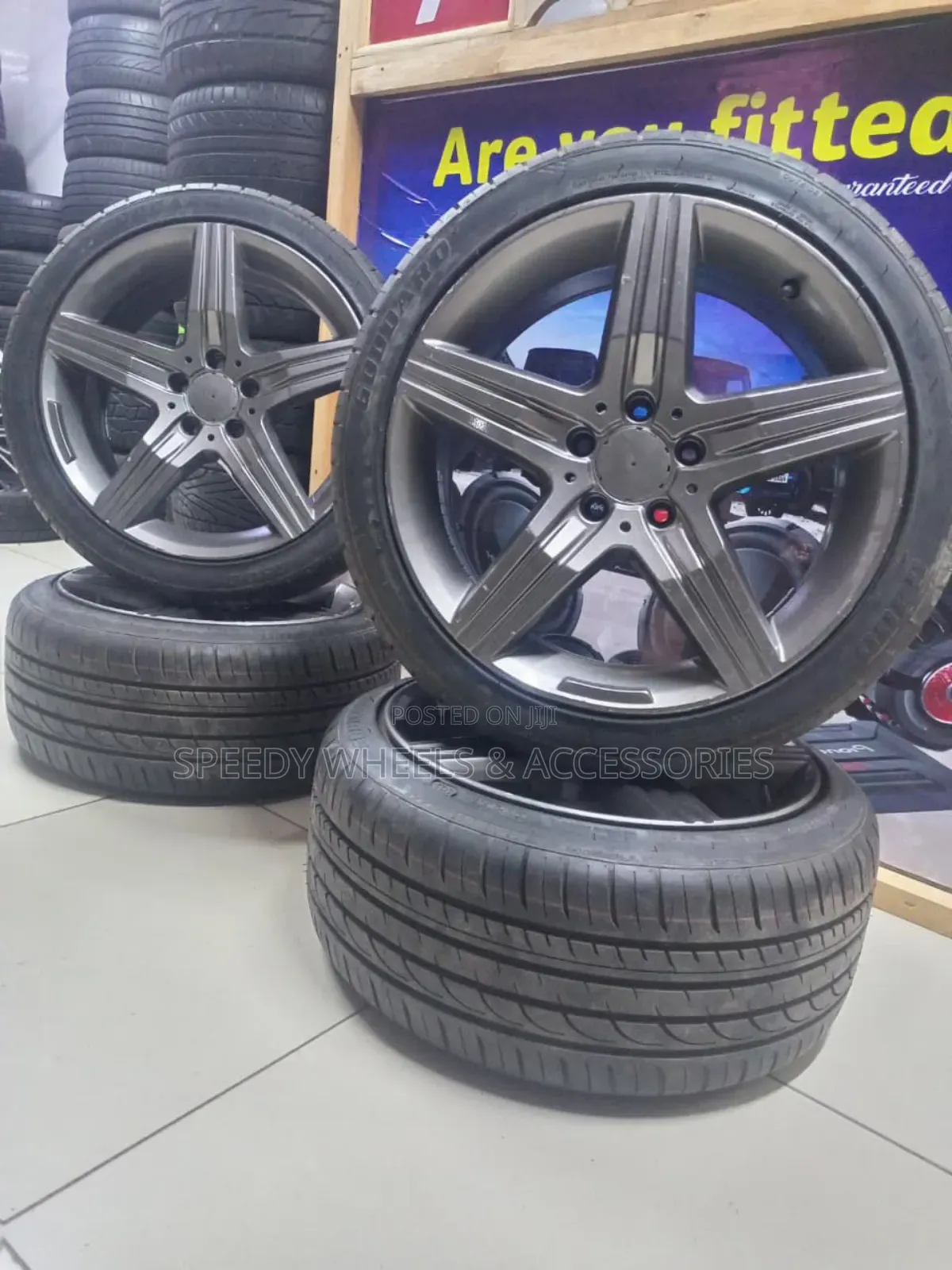 Size 18 Rims With Tyres Benz/ Crown/Markx