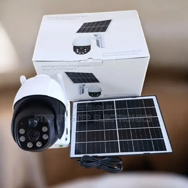 4g Solar Powered PTZ Camera 3mp Full Hd Two Way Audio Security System