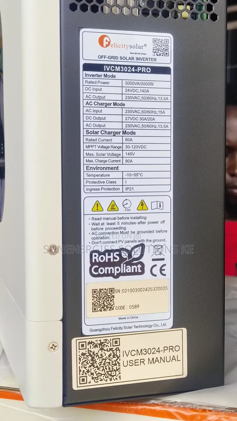 3000w 24v Felecity Hybrid Inverter