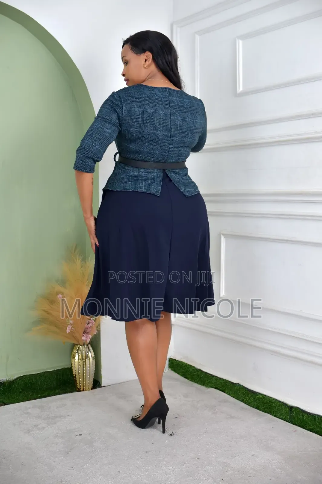 Elegant Office Peplum Dress