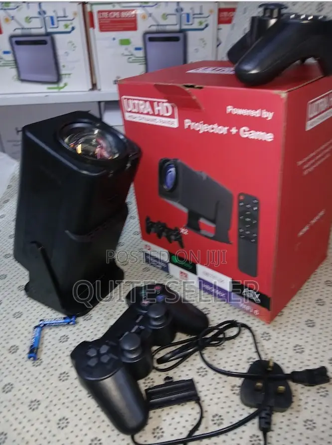 Hy320 Ultra Hd Projector , 300 Ansi Lumens, 1080p, 180° Rotation