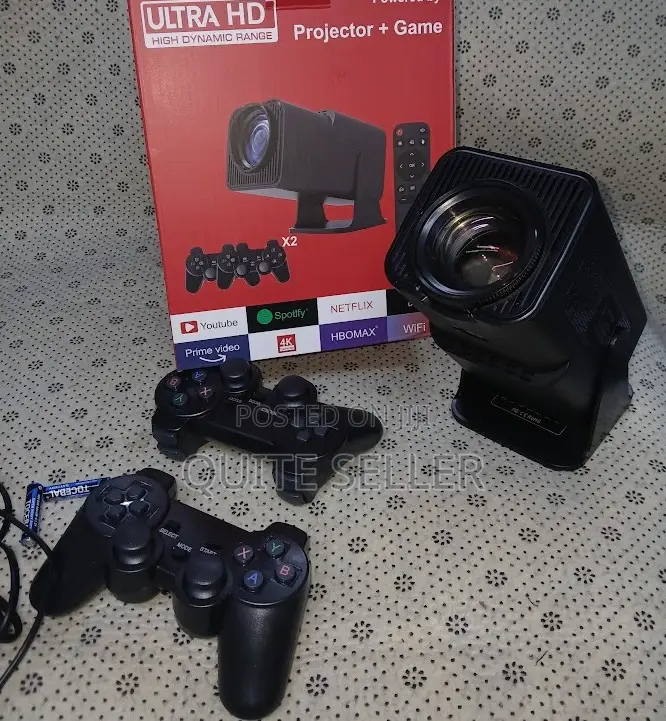 Hy320 Mini Projector With Gaming Console 2 in 1 Gaming Projector