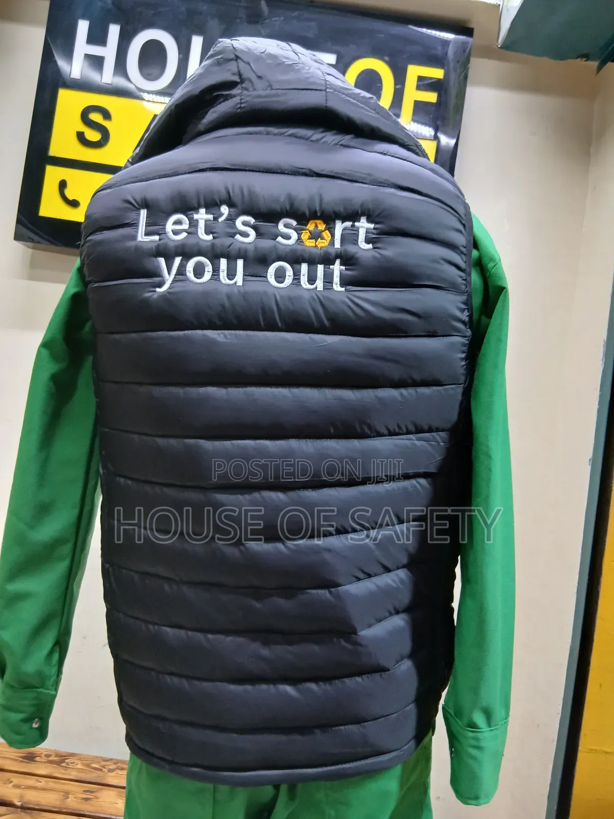 Black Puff Jackets With Branding in Kenya