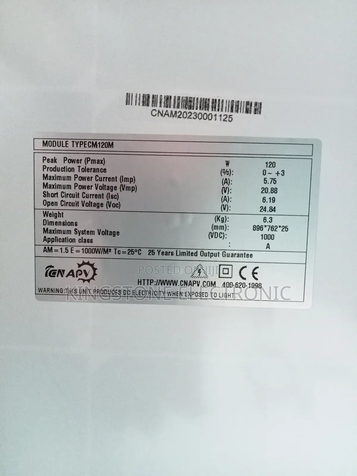 120w Solar Panels