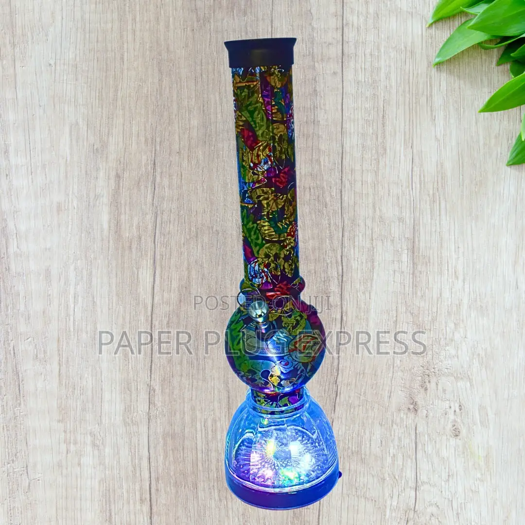 13.5" Led Light Acrylic Water Bong - Large