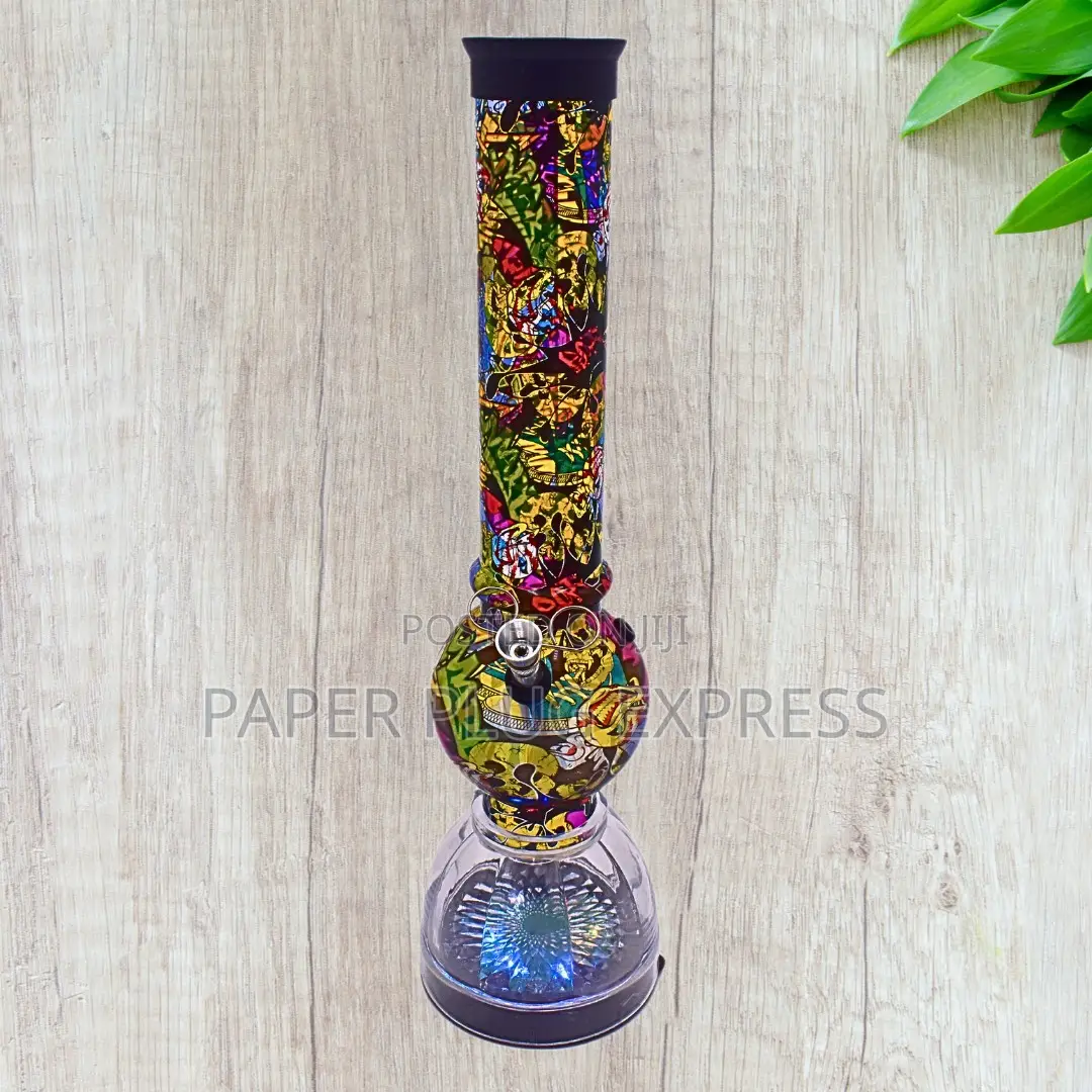 13.5" Led Light Acrylic Water Bong - Large