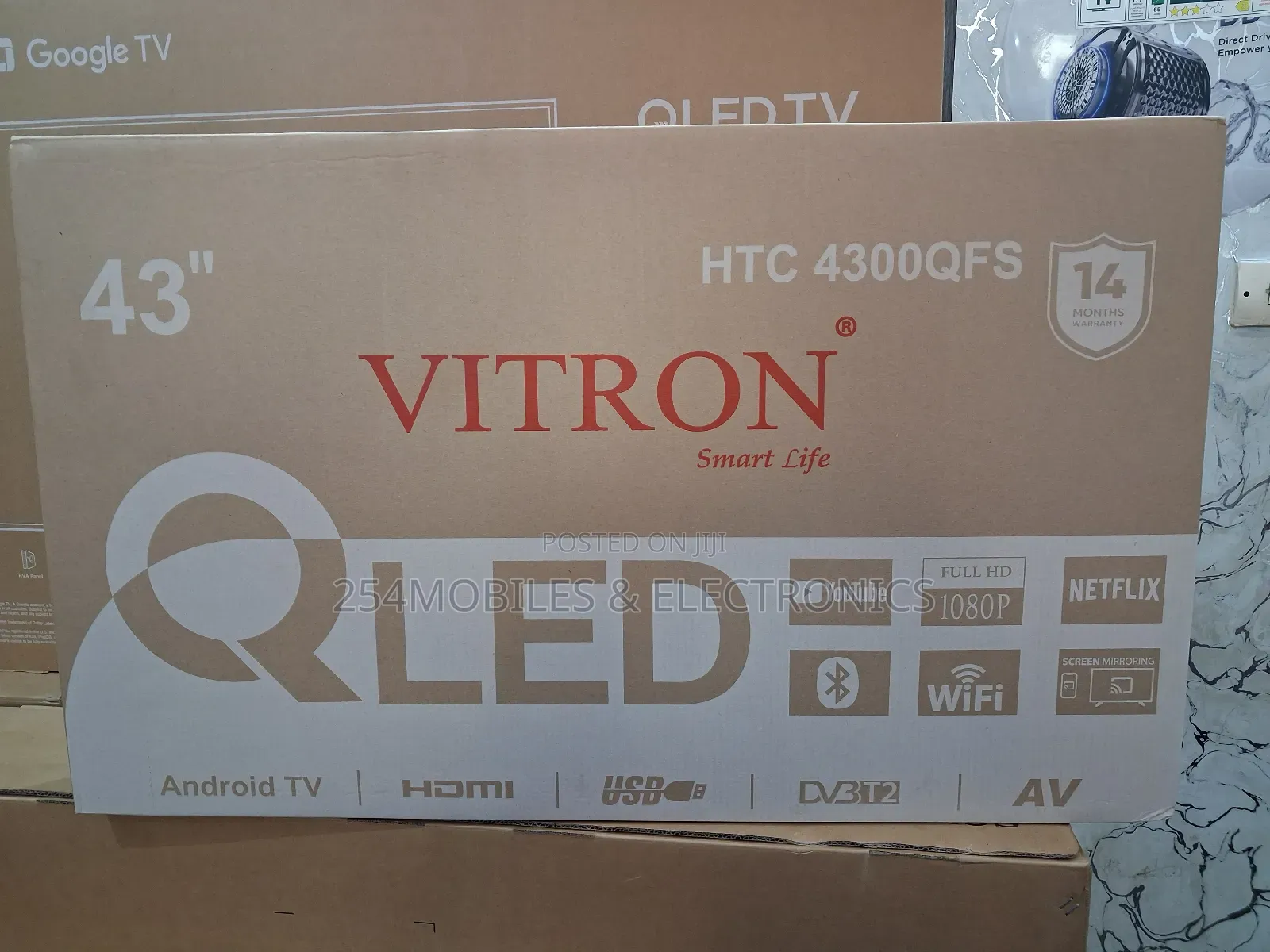 Vitron 43′′ 4300qfs Smart Qled FHD Tv