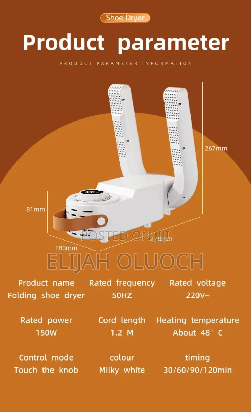 Foldable Electric Shoe Dryer