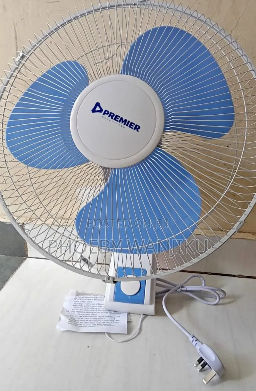 Premier Wall Fan/3 Speed Premier Wall Fan