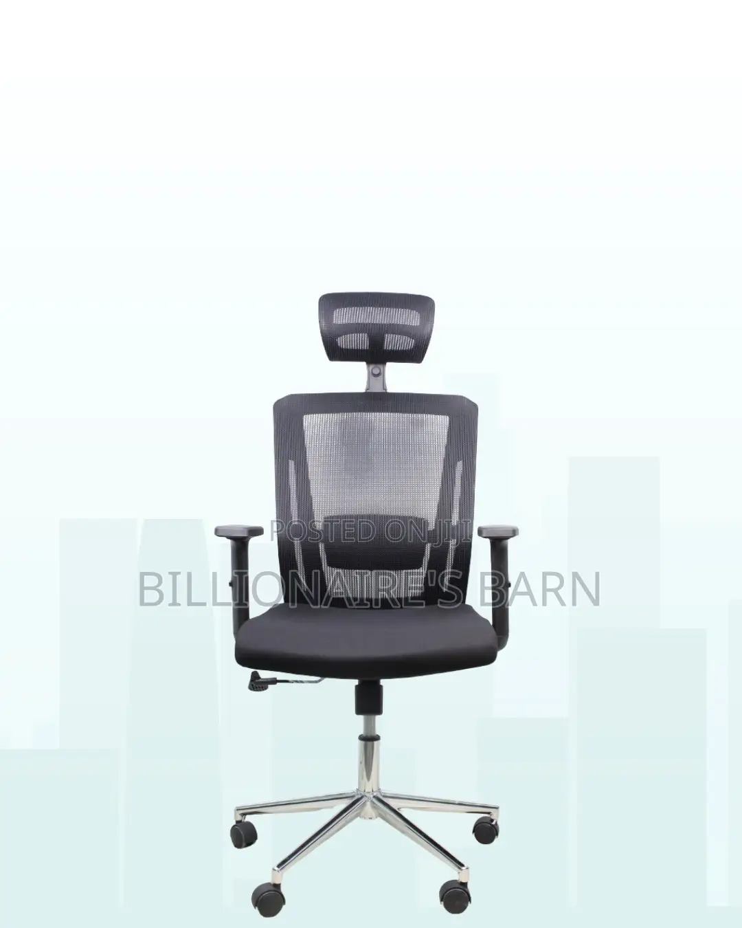 Sleek Mesh Chair With Chrome Base | Ideal for Home Office